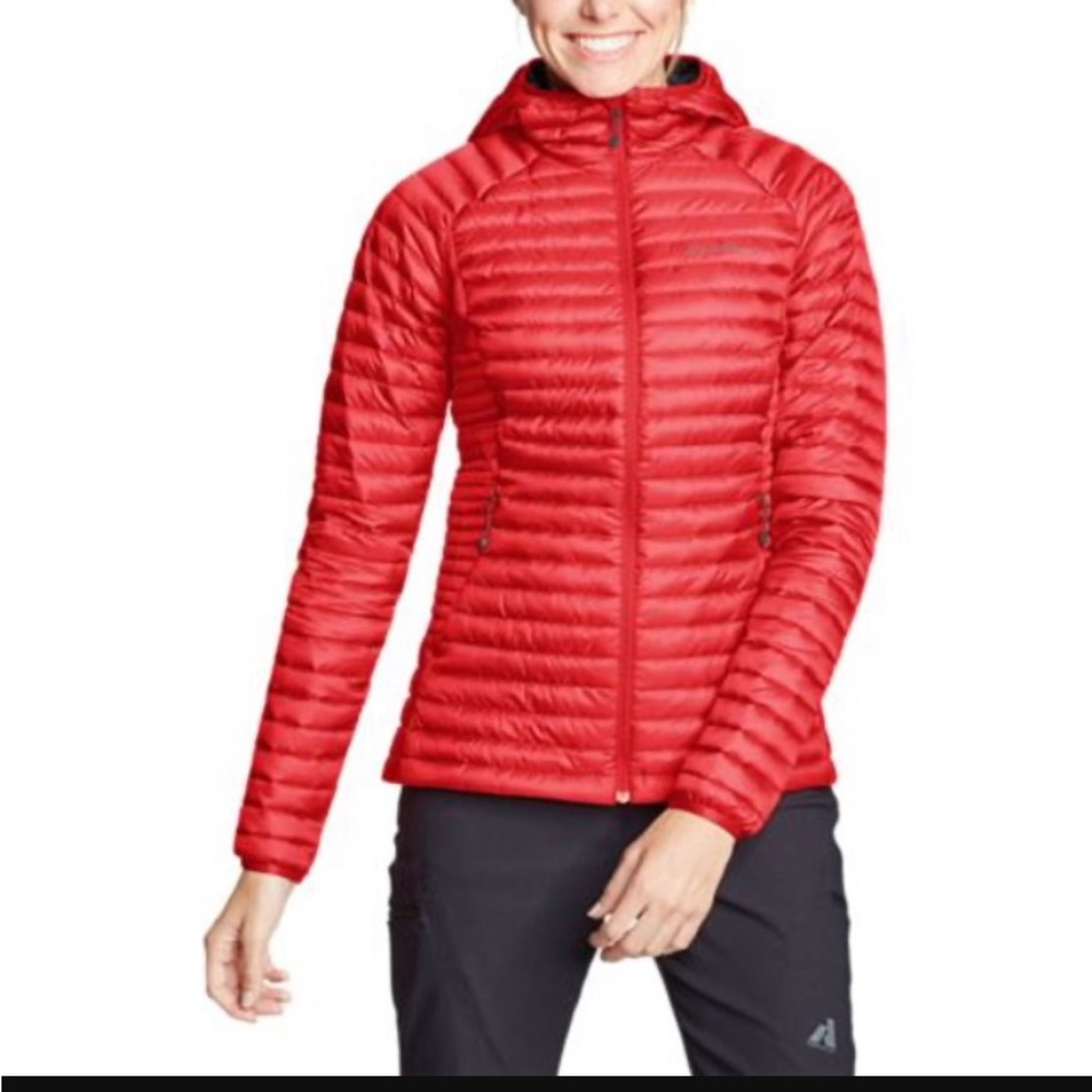 MicroTherm performance hooded down jacket